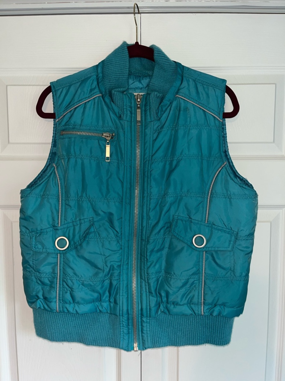 Mossimo Supply Co. Aqua Quilted Jacket